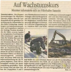 Zeitungsartikel SAW Sagard