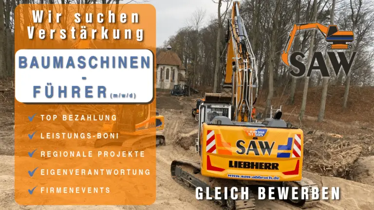 Stellenangebot Baumaschinenführer